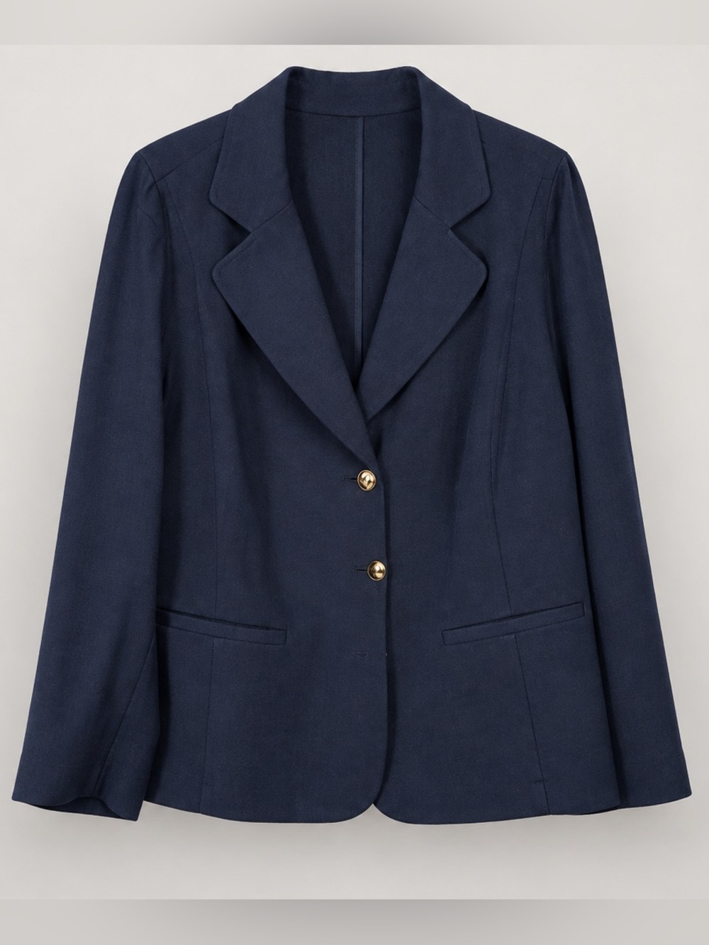 Navy Women's Tailored Blazer Jacket
